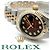 Rolex Relógio Datejust Feminino Combinação Borgonha com Diamantes Aftersetting Vermelho - vista 24