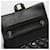 Chanel Borsa a Spalla Classic Medium in Agnello Nero e Oro - vista 7