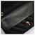 Chanel Borsa a Spalla Classic Medium in Agnello Nero e Oro - vista 8