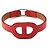 Hermès Bracciale Orange Chandel Silver XS Arancione