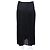 Falda de seda Christian Dior Negro
