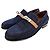 Mocassino Kelly in denim Hermès Blu