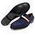 Mocassino Kelly in denim Hermès Blu - vista 4