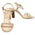 2.55 Chanel Python Sandalen Orange Leder