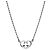 Gucci Collana con cuori intrecciati in argento