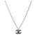 Chanel Collana in argento con scritte CC - vista 2