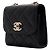 Trendy CC Chanel Mini borsa a tracolla in agnello nero trendy con catena dorata CC - vista 3