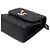 Trendy CC Chanel Mini borsa a tracolla in agnello nero trendy con catena dorata CC - vista 9