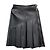 Louis Vuitton Lederrock mit asymmetrischen Details Schwarz