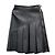 Louis Vuitton Lederrock mit asymmetrischen Details Schwarz - Ansicht 4