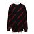 Balenciaga Schmaler Oversized-Strickpullover für Herren aus schwarzer Jacquard-Wolle