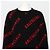 Balenciaga Schmaler Oversized-Strickpullover für Herren aus schwarzer Jacquard-Wolle - Ansicht 2