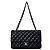 Chanel Serie in pelle di agnello classica media Nero