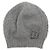 Chanel Gorro de cachemira gris CC Crystal para mujer Castaño
