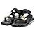Roger Vivier Sandali in vernice con strass Nero
