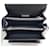 Marni Borsa Trunk Saffiano Medium Blu  - vista 9