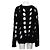 Céline Schwarzer Mohair-Strickpullover für Herren mit Zopfmuster, Loose Fit