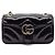 Gucci Borsa a tracolla trapuntata Patent Marmont Nero