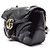 Gucci Borsa a tracolla trapuntata Patent Marmont Nero - vista 2