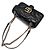 Gucci Borsa a tracolla trapuntata Patent Marmont Nero - vista 4