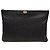 Chanel Clutch Boy Caviar Dorata con Motivo Chevron Large Series Nero