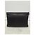 Chanel Clutch Boy Caviar Dorata con Motivo Chevron Large Series Nero - vista 6