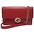 Gucci Roter Leder Interlocking WOC Chain Mini Crossbody Bag