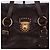 Prada Borsa a spalla grande in pelle Nappa borchiata Marrone - vista 3