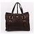 Prada Borsa a spalla grande in pelle Nappa borchiata Marrone - vista 6