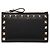 Valentino Rockstud Leder Kartenetui Schwarz