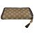 Bamboo Gucci Cartera larga con cremallera en jacquard de bambú GG Ebony Gippy Wallet Castaño - vista 4