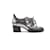 Chanel Scarpe Derby con lacci e catena Argento