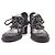 Chanel Scarpe Derby con lacci e catena Argento - vista 2