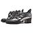 Chanel Scarpe Derby con lacci e catena Argento - vista 3