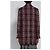 Thom Browne Chaqueta de cuadros oversize para mujer reacondicionada de doble botonadura Roja - vista 3
