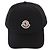 Moncler Cappellino in gabardine di cotone con patch con logo Nero - vista 2