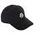 Moncler Cappellino in gabardine di cotone con patch con logo Nero - vista 3