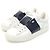 Valentino Sneakers da donna in pelle di vitello White Marine Navy con lacci nascosti - vista 2