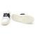 Valentino Sneakers da donna in pelle di vitello White Marine Navy con lacci nascosti - vista 5