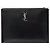 Saint Laurent Clutch in pelle monogramma total black Nero - vista 2