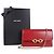 Saint Laurent LE MAILLON Shiny Leather Chain Wallet Red Multiple colors