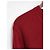 Comme Des Garcons Burgunderfarbener V-Ausschnitt Strickpullover für Herren mit Doppelpatch Rot - Ansicht 4