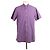 Loro Piana T-shirt a maniche corte con colletto in lino Viola Porpora