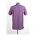 Loro Piana T-shirt a maniche corte con colletto in lino Viola Porpora - vista 2