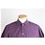 Loro Piana T-shirt a maniche corte con colletto in lino Viola Porpora - vista 5