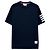 Thom Browne T-Shirt mit kurzen Ärmeln und diagonalem Armband Blau