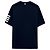 Thom Browne T-Shirt mit kurzen Ärmeln und diagonalem Armband Blau - Ansicht 2