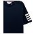 Thom Browne T-Shirt mit kurzen Ärmeln und diagonalem Armband Blau - Ansicht 8