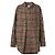 Burberry Camicia oversize in cotone elasticizzato con motivo vintage
 Multicolore