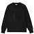 Moncler Sweatshirt aus Baumwolle mit Kristall-Logo Schwarz